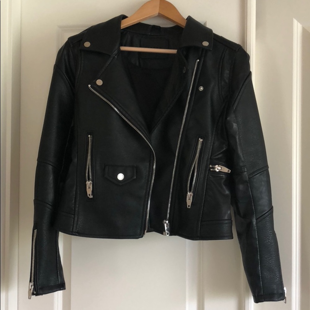 BLANK NYC Faux Leather Moto jacket